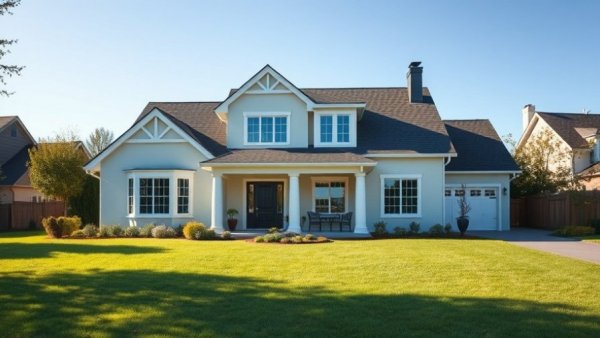 Modern suburban house related to prequalification letter in home buying