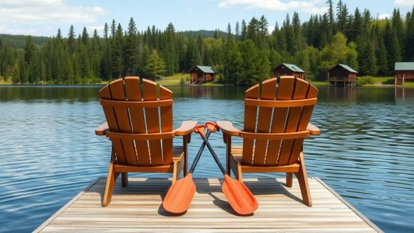 Serene lakeside dock scene showcasing demand for cottage properties.