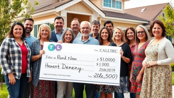 Good Friday Appeal charity auction results celebration with large check.