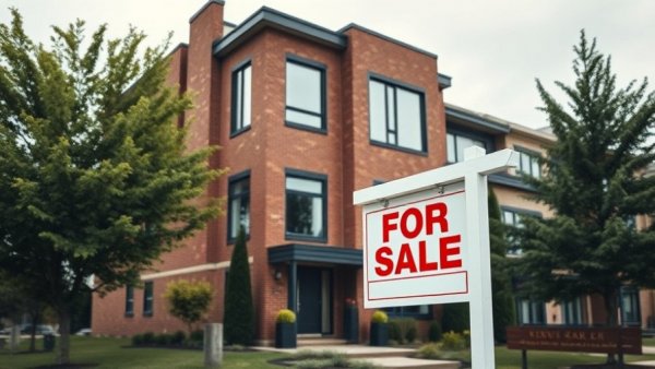 Modern house with 'For Sale' sign amid Toronto real estate market.