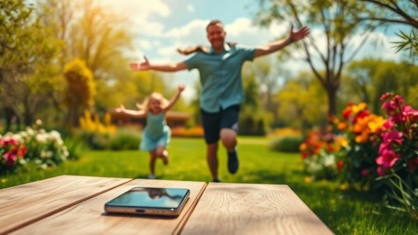 Mindfulness in Relationships: child and parent bonding in a sunny park.