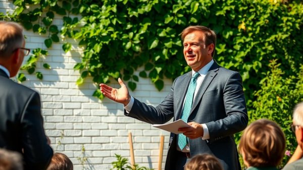 Auctioneer conducting bidding in Sydney's post-Easter auction market.
