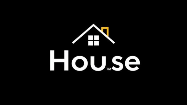 Minimalistic house logo for buy before you sell mortgage