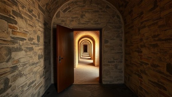 Interior view of Pentridge Prison cell with open door showcasing investment potential.
