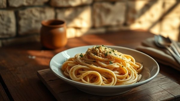 Easy pasta recipes under 10 ingredients, featuring a creamy pasta dish.