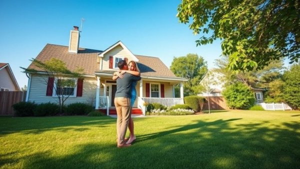 Redfin Conversational Search scene with people and house.