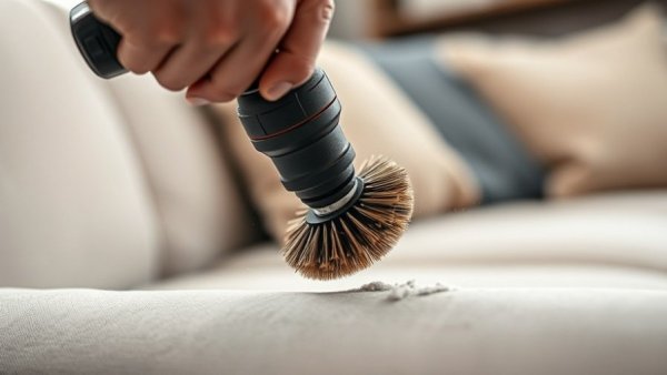 Smart ways to use your drill to clean a sofa effectively.