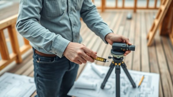 Professional expert measuring deck for expert witness qualifications analysis.