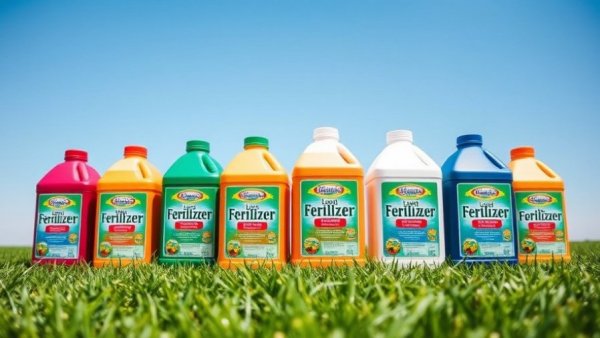 Best liquid lawn fertilizers 2026 containers on grass.