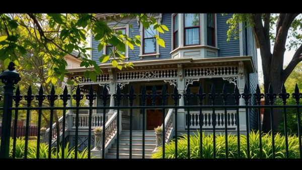 Charming Victorian home with white facade, Buying a Historic Home.