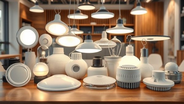 Best LED Ceiling Lights assortment on wooden table for testing.