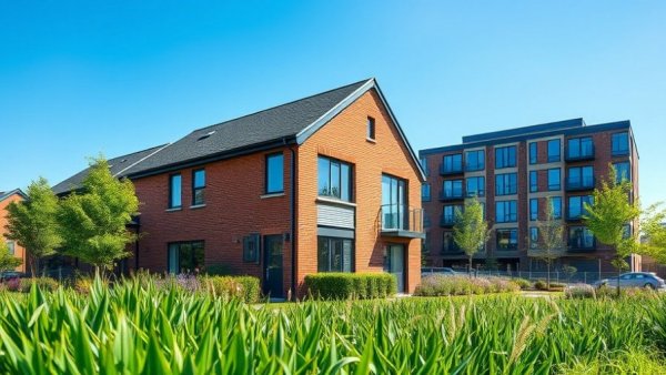 Comparison of modern residential home and multifamily complex in Texas real estate.