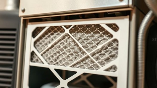 Home filter maintenance of a clean furnace filter.