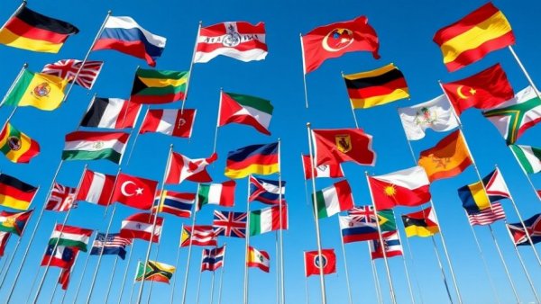 International flags representing the fastest-growing aesthetic medicine markets.
