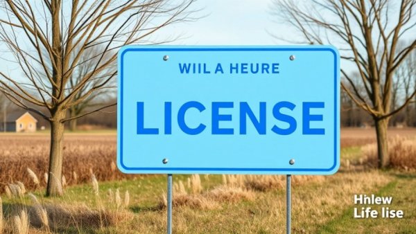 Pennsylvania driver license center sign for retests in rural setting