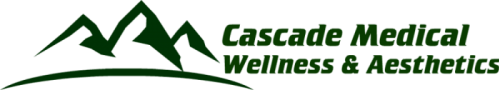 Logo design for Cascade Medical Wellness & Aesthetics in a rectangular layout.