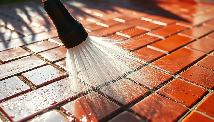Power washing brick patio tutorial image