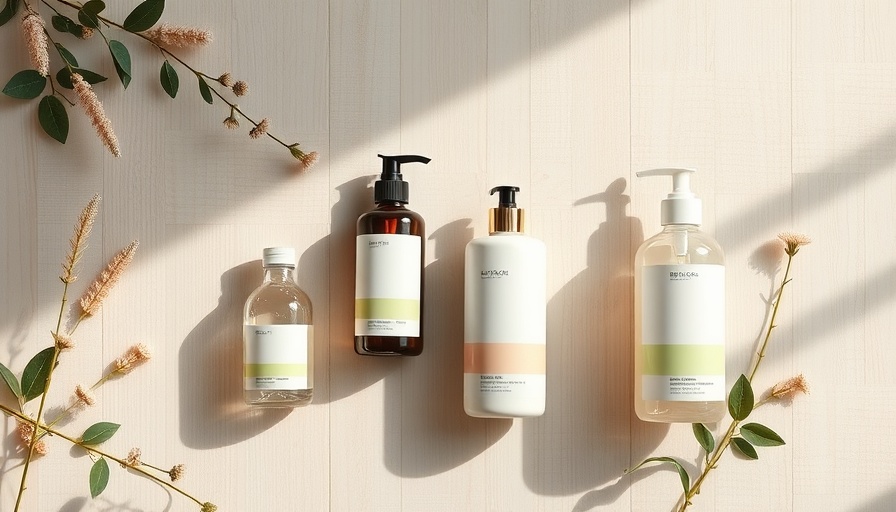 Eco-friendly cleaning products without bleach on wood surface.