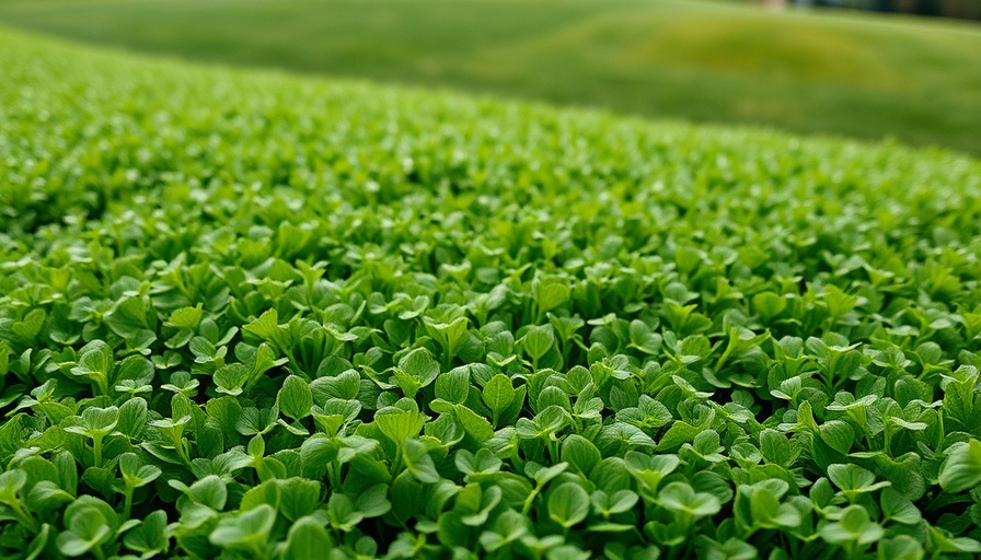 Lush clover lawn demonstrating clover lawn benefits.