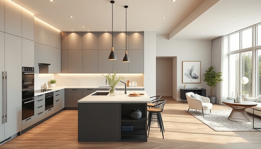 Modern kitchen design Calgary with sleek cabinetry and elegant layout.
