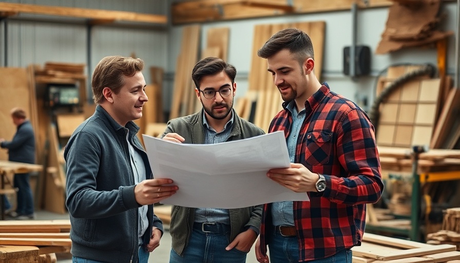 Professionals planning affordable kitchen renovations in workshop.