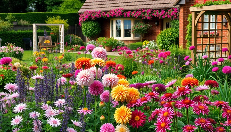 Lush cutting garden with vibrant flowers showcasing cutting garden benefits.