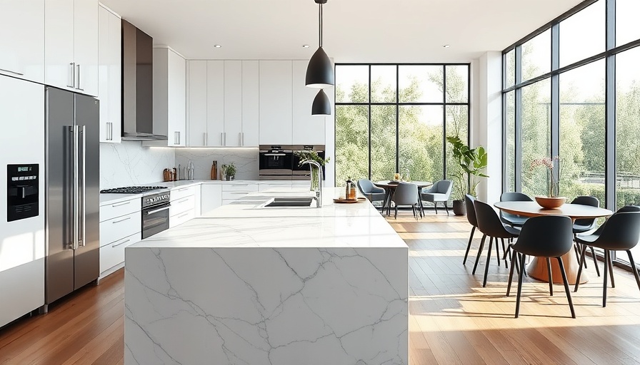 2025 kitchen trends: modern kitchen with sleek lighting and design.