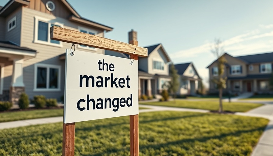 Back to the Future Housing Market sign showing market change.