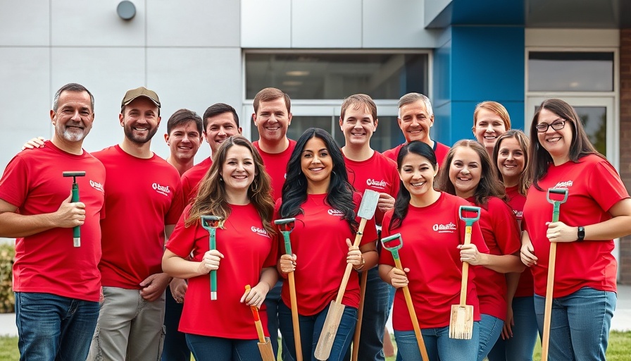 Keller Williams Community Growth team volunteering for RED Day