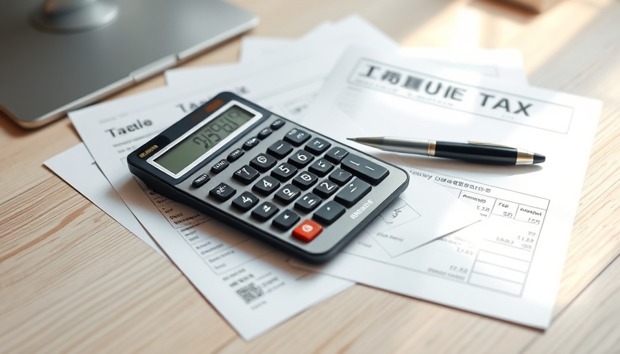 Guide to Taxes for Freelancers in Japan featuring tax documents and calculator.