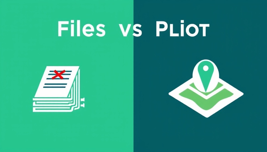 Graphic illustrating 'Files or Developed Plots' with a comparison theme.