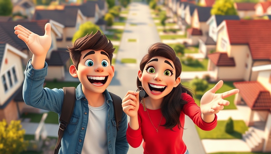 Young couple receiving house keys as mortgage rates dip.