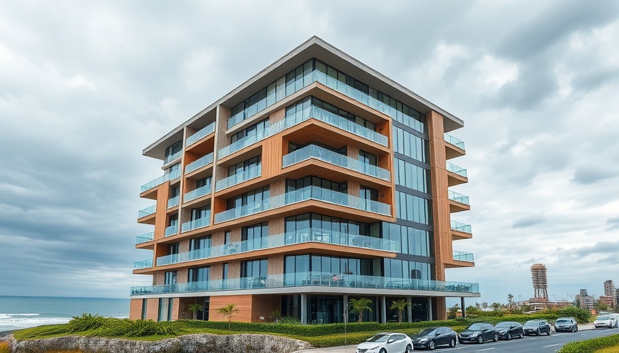 Modern oceanfront condos for sale with sleek design and nature surroundings.