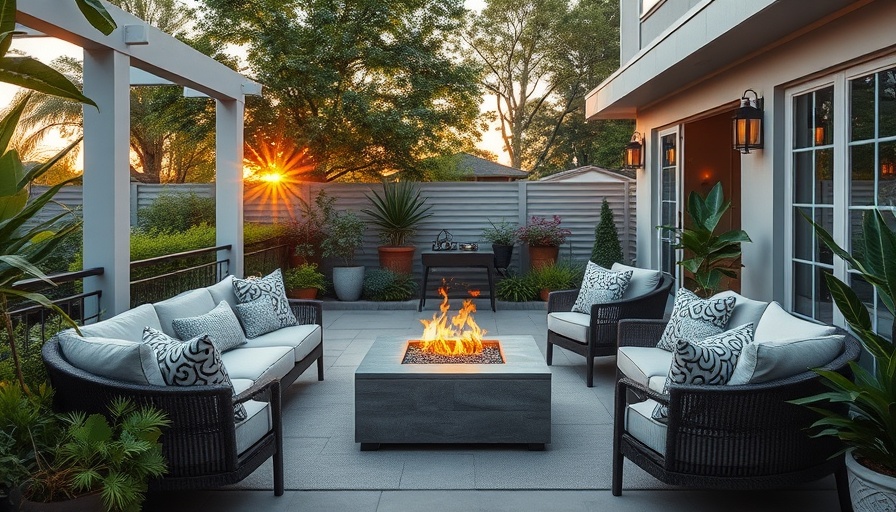 Modern patio with Outdure’s Aluminium Framing System.
