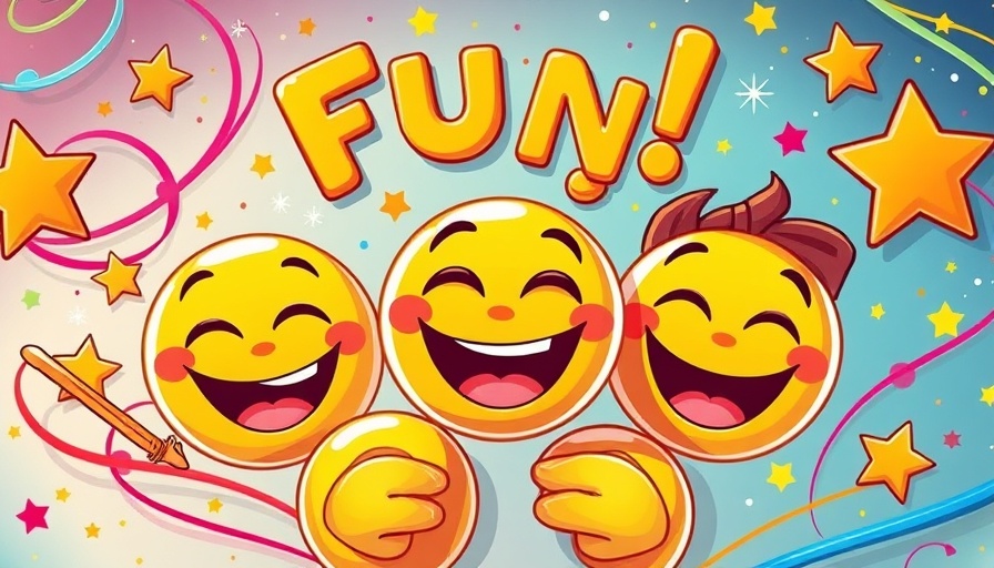 Colorful April Fools' Day illustration with emojis, Free Decking Giveaway