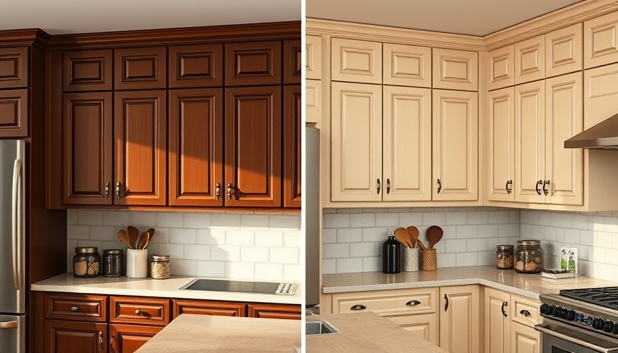 Before and after kitchen cabinets transformation highlighting remodeling mistakes
