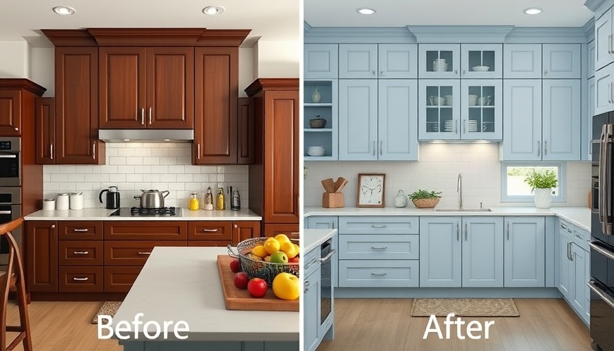Kitchen cabinets before and after transformation in remodeling tips.