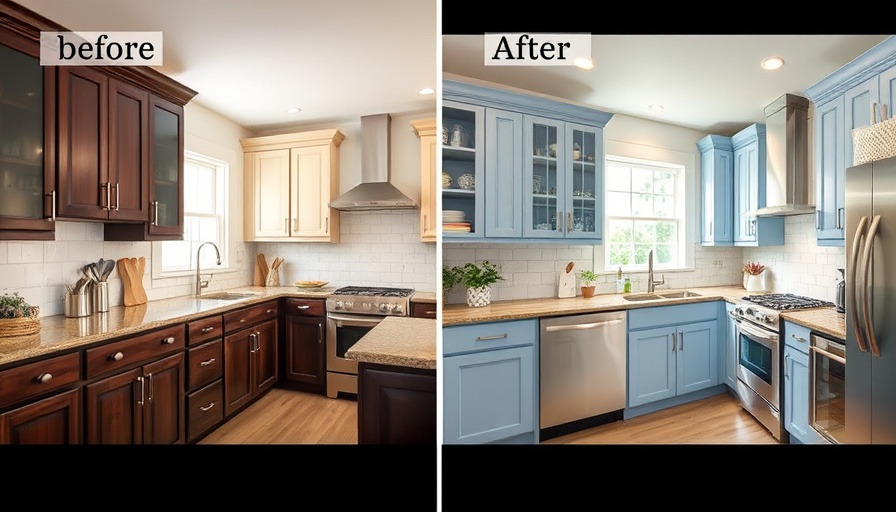 Kitchen remodeling tips: Before and after cabinet transformation.