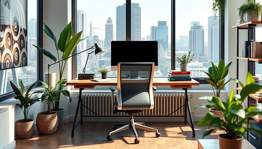 Modern workspace design for functional home office setup.
