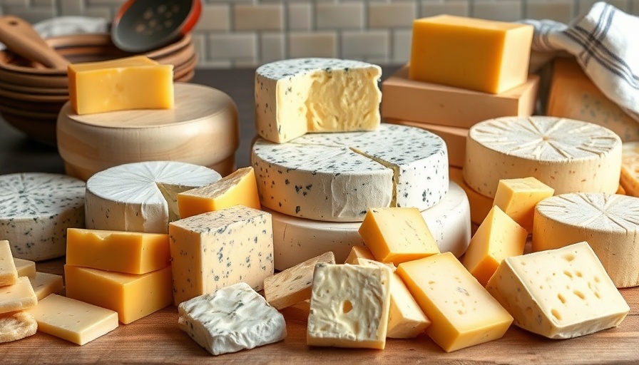Assorted DIY cheese varieties highlighting homemade cheese making kits.