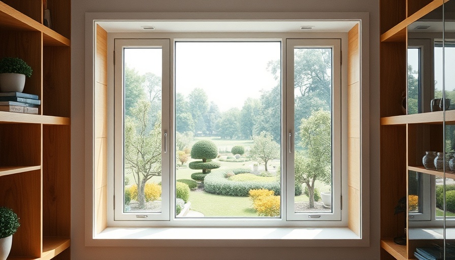 Cost of new windows: modern interior white-framed window view.