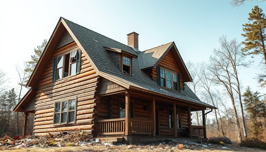 Damaged house roof and windows post hailstorm, checklist for damage inspection.