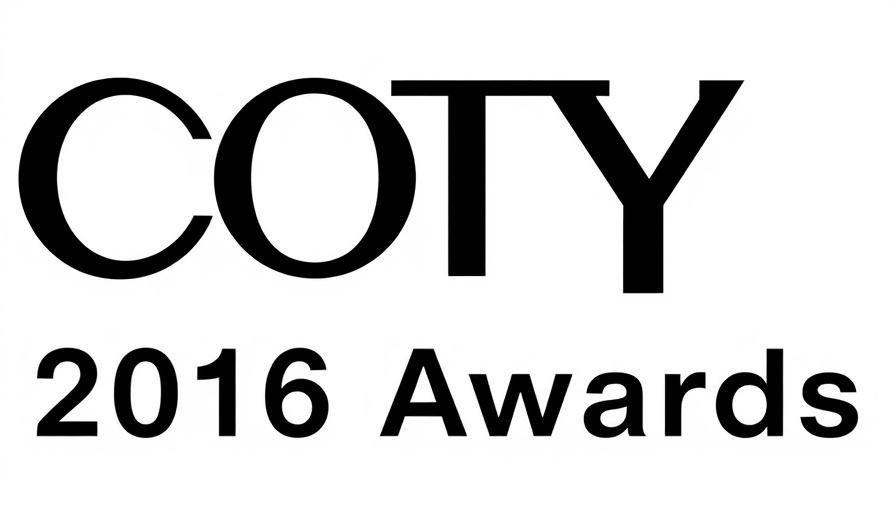 CotY 2016 Awards logo, bold black text