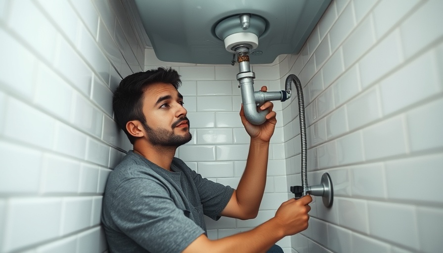 Man fixing sink plumbing during bathroom renovation, avoiding mistakes.