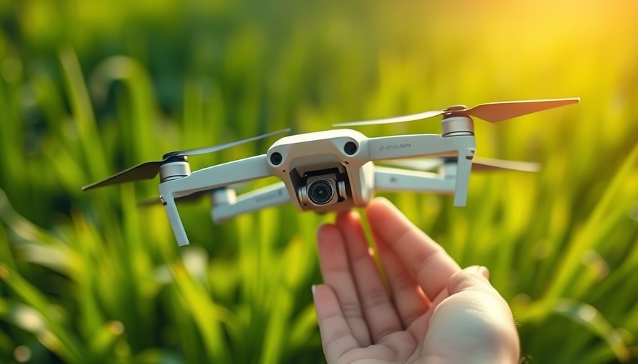 Drone in hand for property inspection; learn how homeowners can use drones.