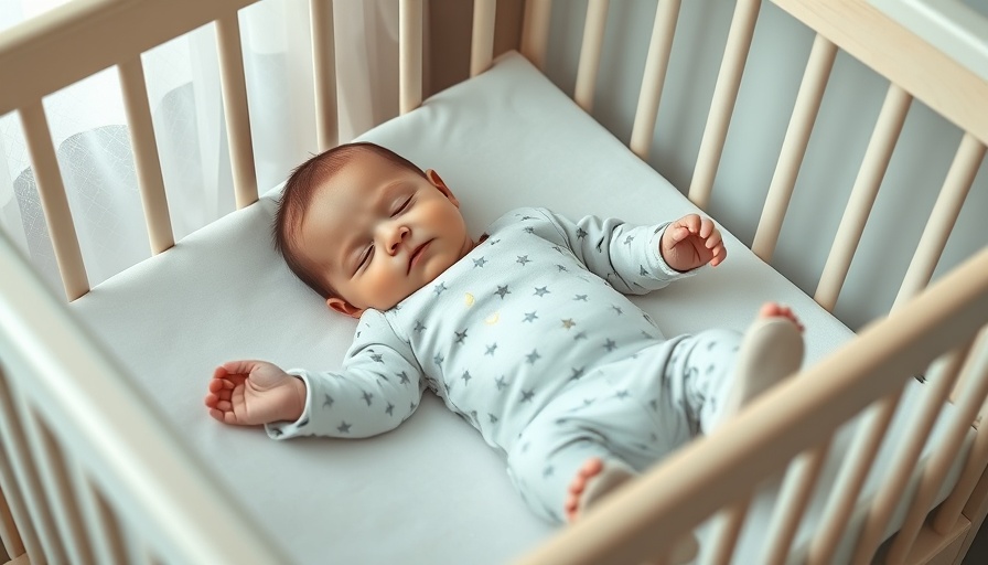 Sleeping baby in eco-friendly nursery crib.