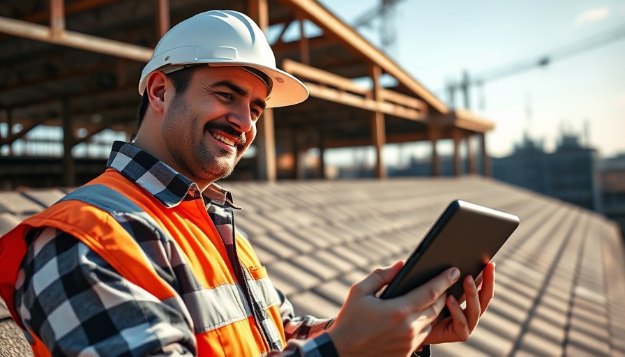 Construction worker inspecting roof - Advanced Roofing Solutions for Homeowners.