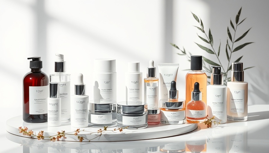 Best skincare routine to minimize pores displayed with mirror.