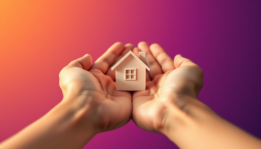 Revitalize Stale Listings concept with hands holding a house.