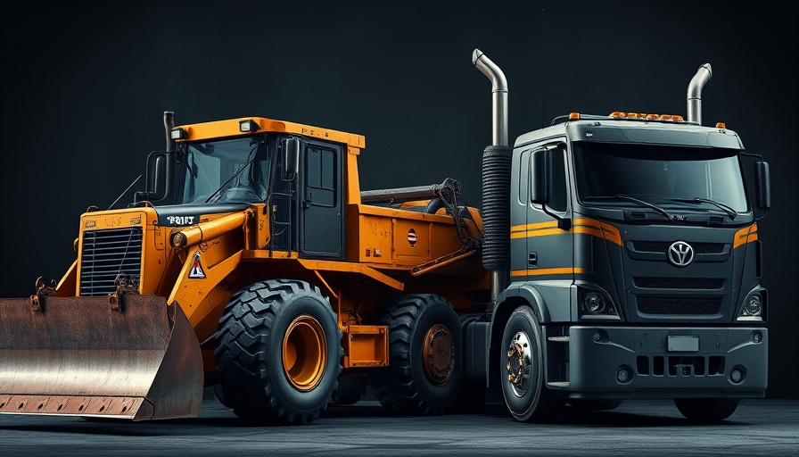 IronmartOnline Reviews featuring industrial bulldozer and truck.